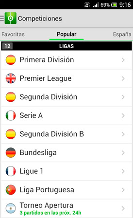 otro acortar eterno Resultados de Fútbol en Android